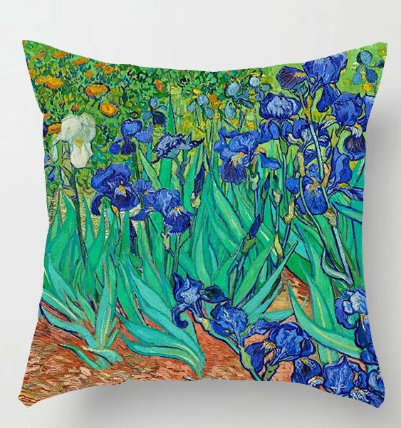 Van Gogh Irises Cushion Cover